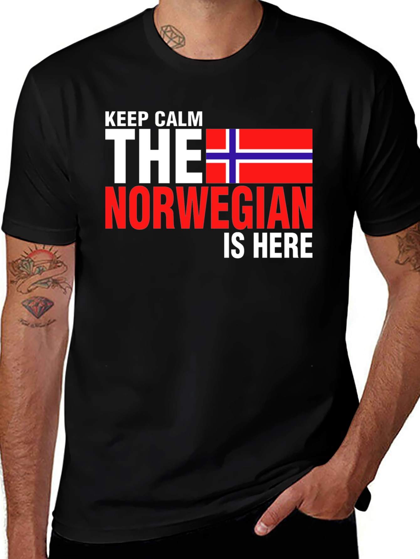 Variant 12 of Keep Calm, The Norwegian Is Here T-Shirt