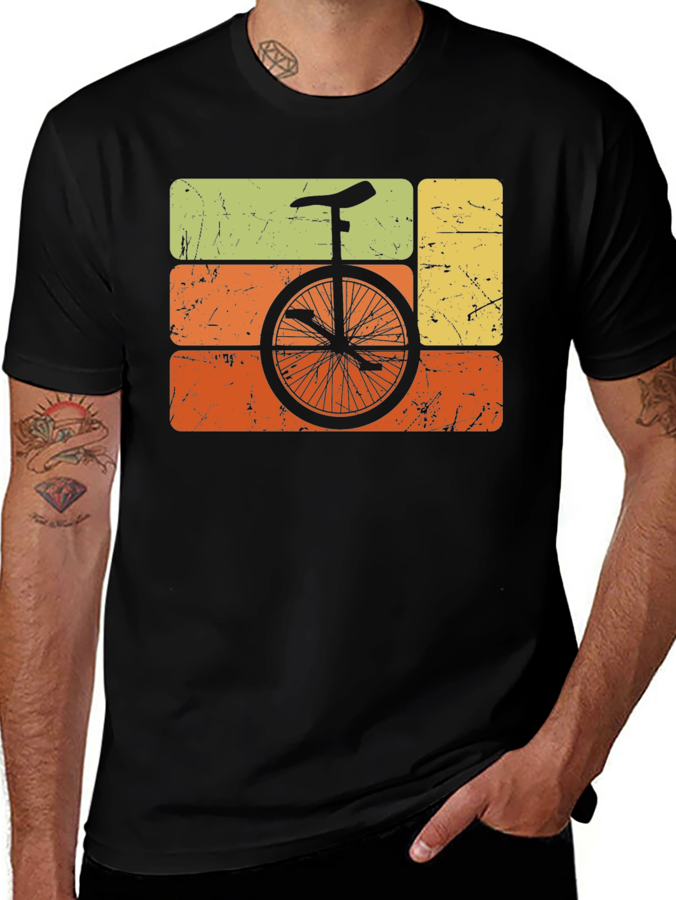 Variant 5 of Retro Unicycle T-Shirt - Vintage Style Graphic Tee