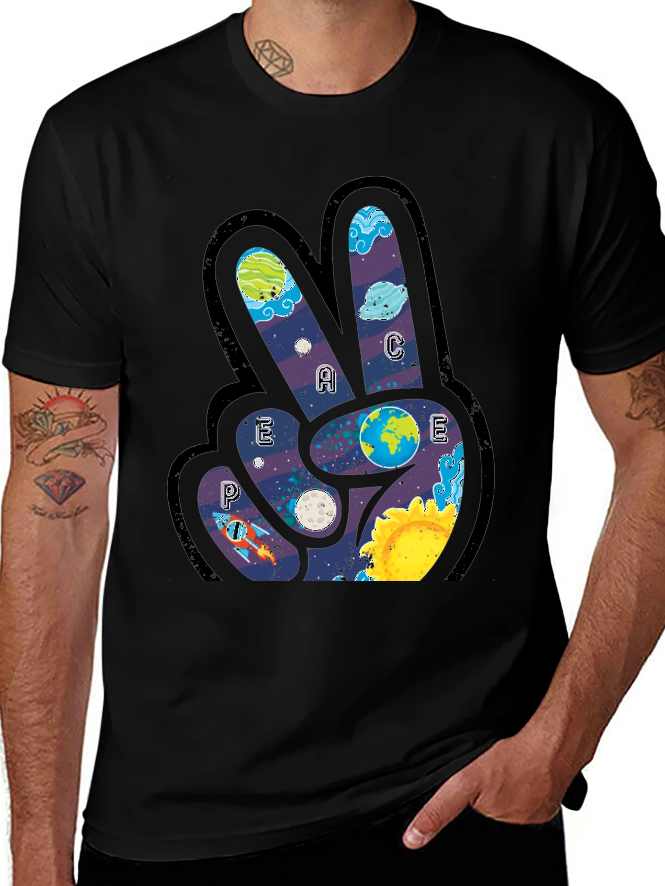 Variant 7 of Peace Sign Graphic T-Shirt