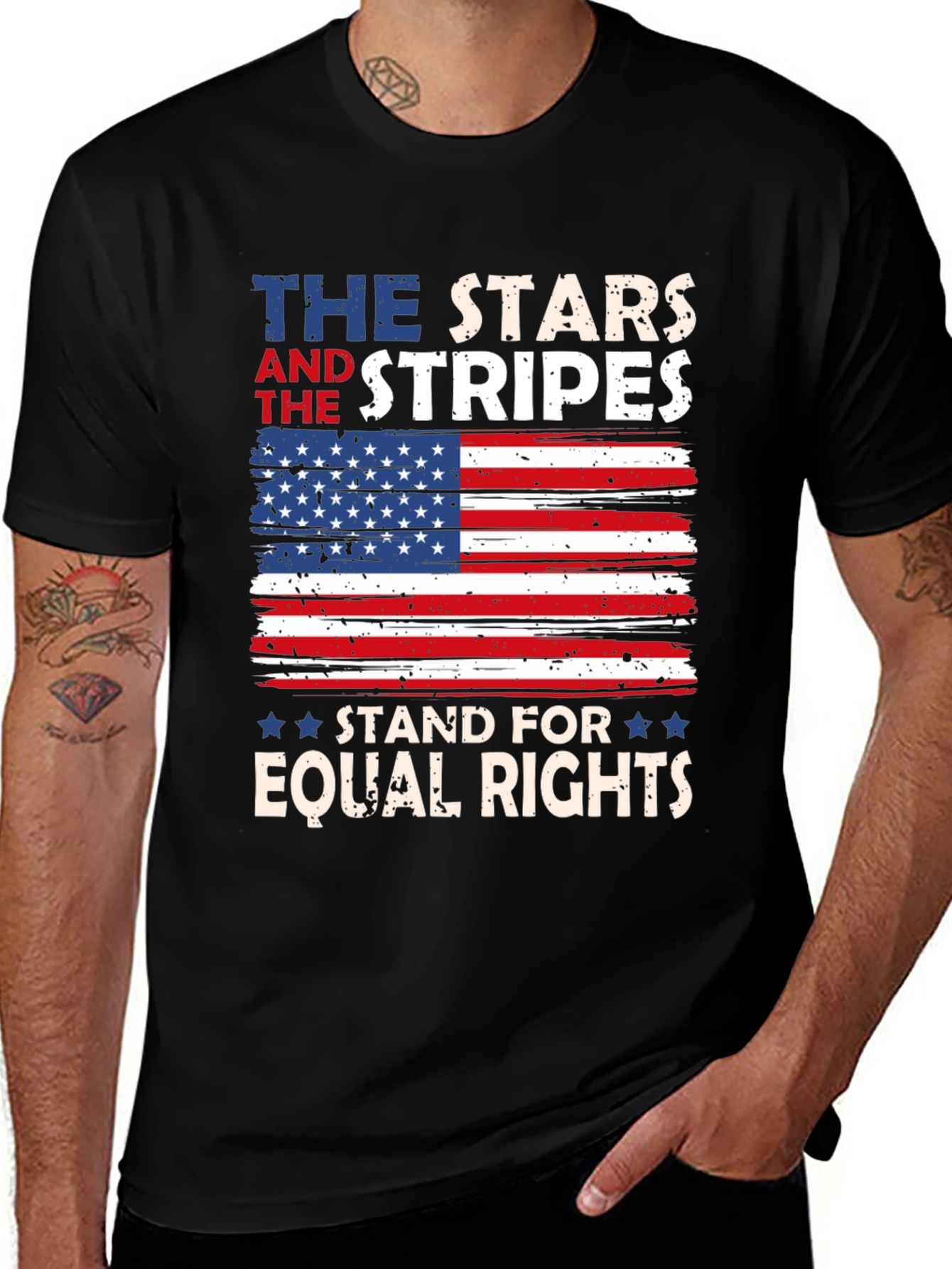 Variant 22 of Stars and Stripes Equal Rights Patriotic Tee
