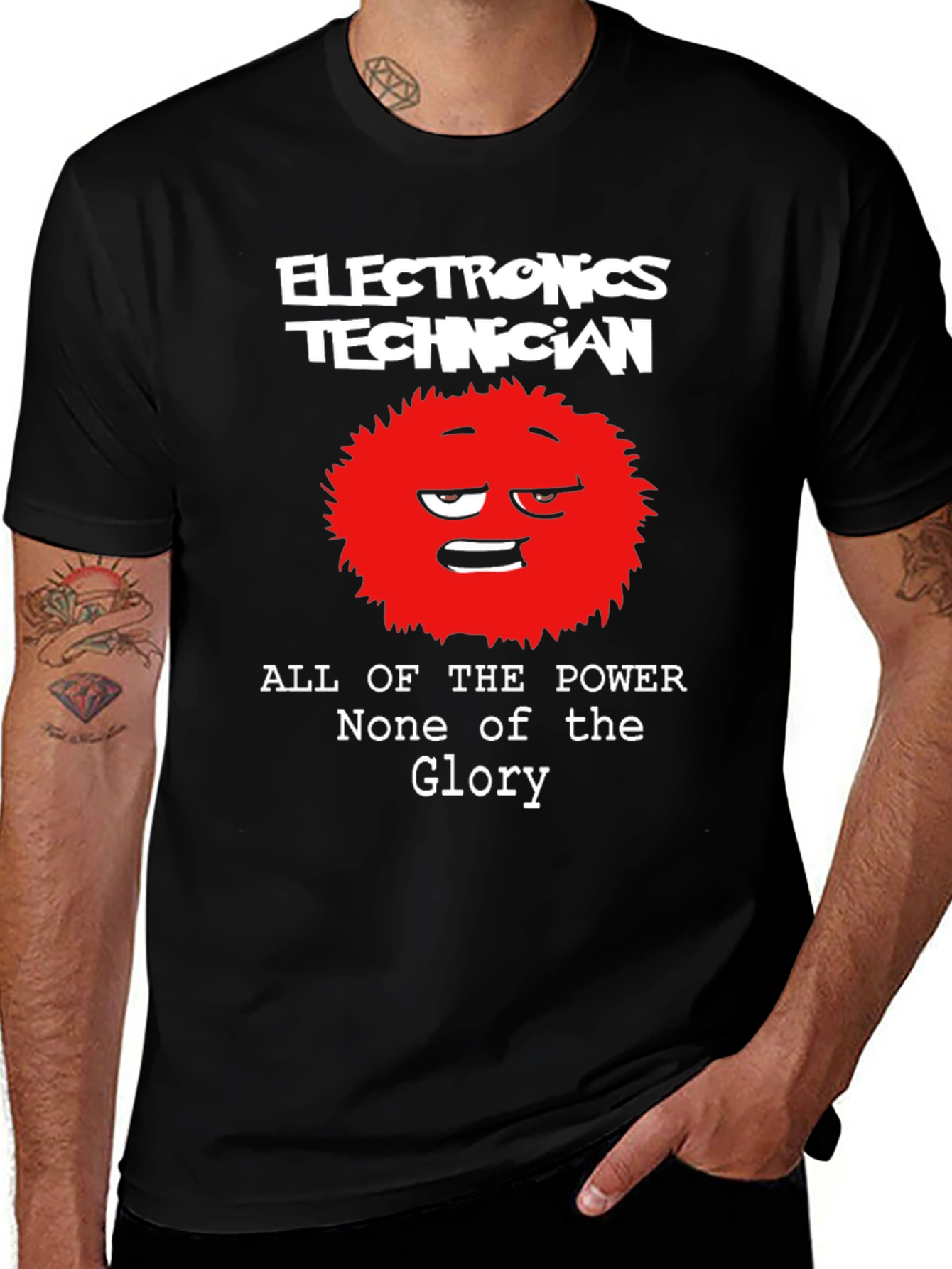 Variant 15 of Electronics Technician Funny Graphic T-Shirt