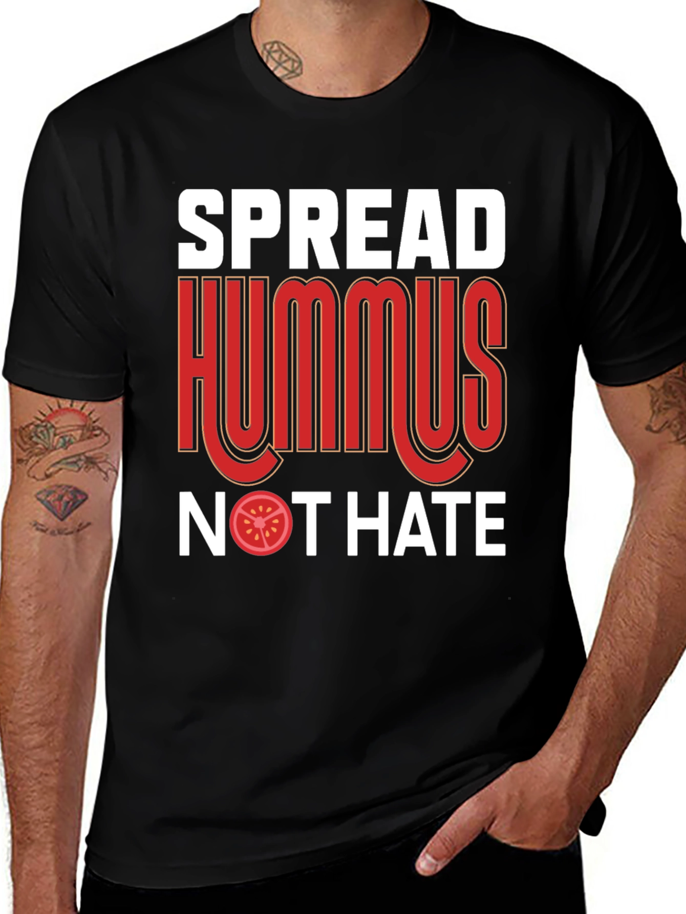 Variant 28 of Spread Hummus Not Hate T-Shirt