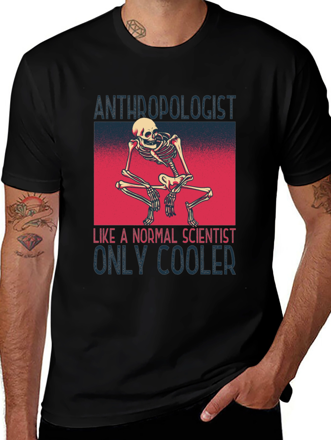Variant 25 of Anthropologist Skeleton T-Shirt - Cool Science Apparel