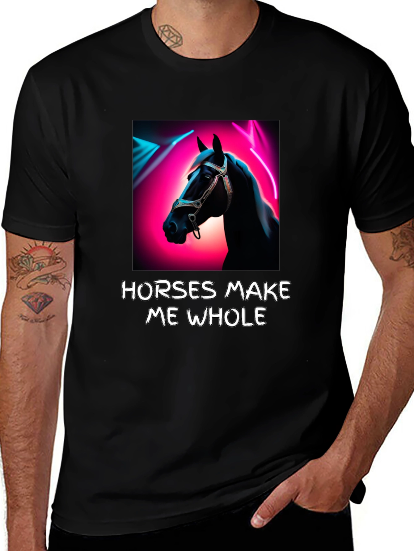 Variant 18 of Horses Make Me Whole Graphic Tee