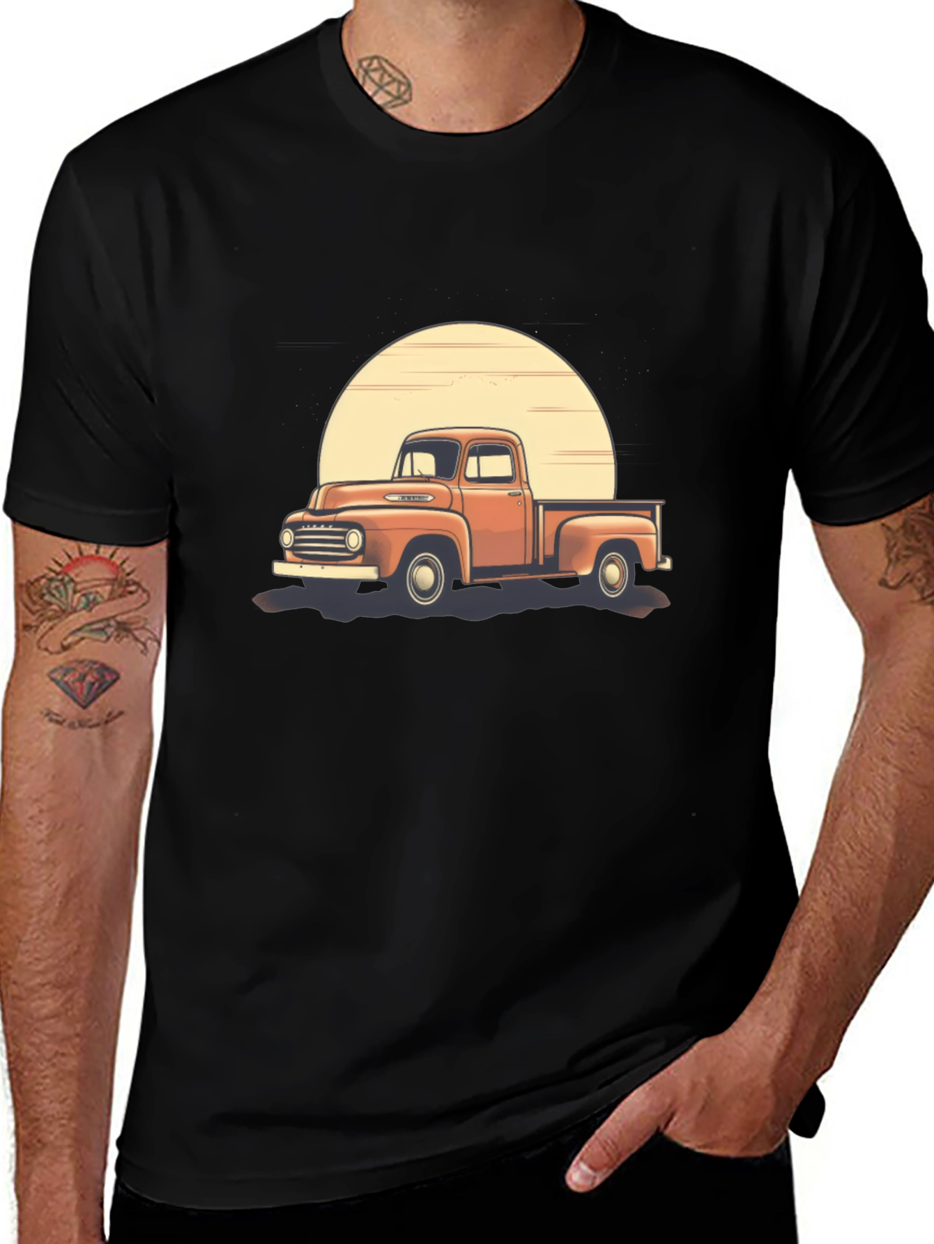 Vintage Truck Graphic Tee - Classic Automotive Style