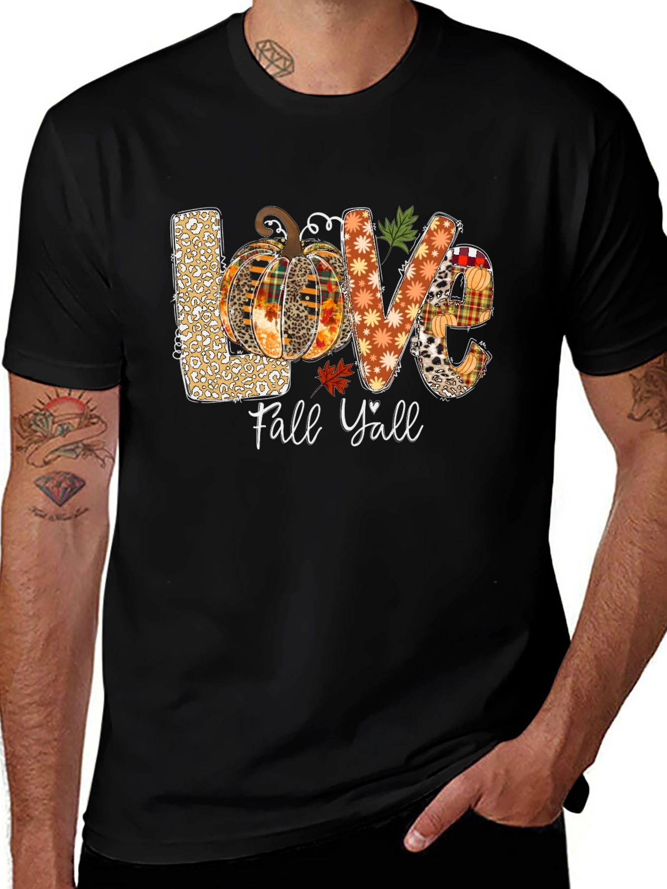 Variant 28 of Fall Y'all Love Graphic Tee