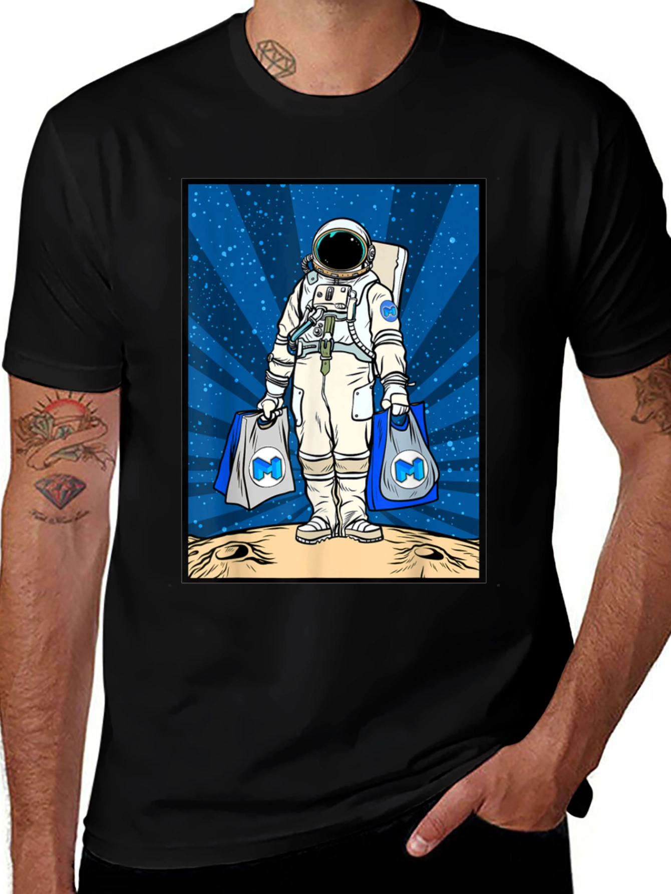 Variant 29 of Astronaut Shopper Graphic T-Shirt