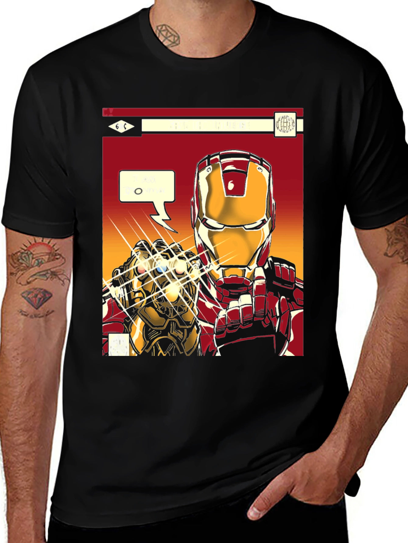 Iron Man Infinity Gauntlet Graphic Tee