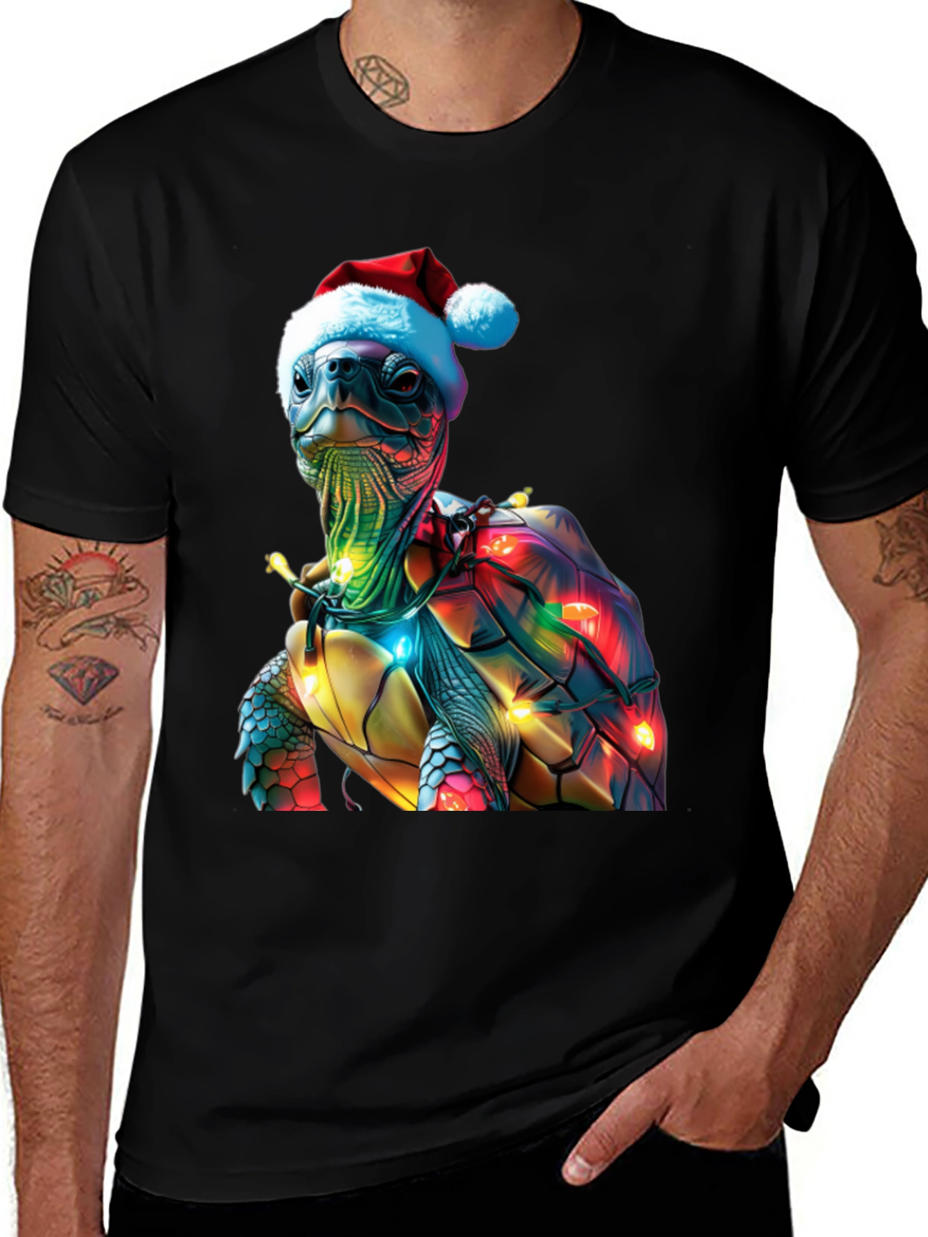 Variant 5 of Festive Holiday Turtle T-Shirt
