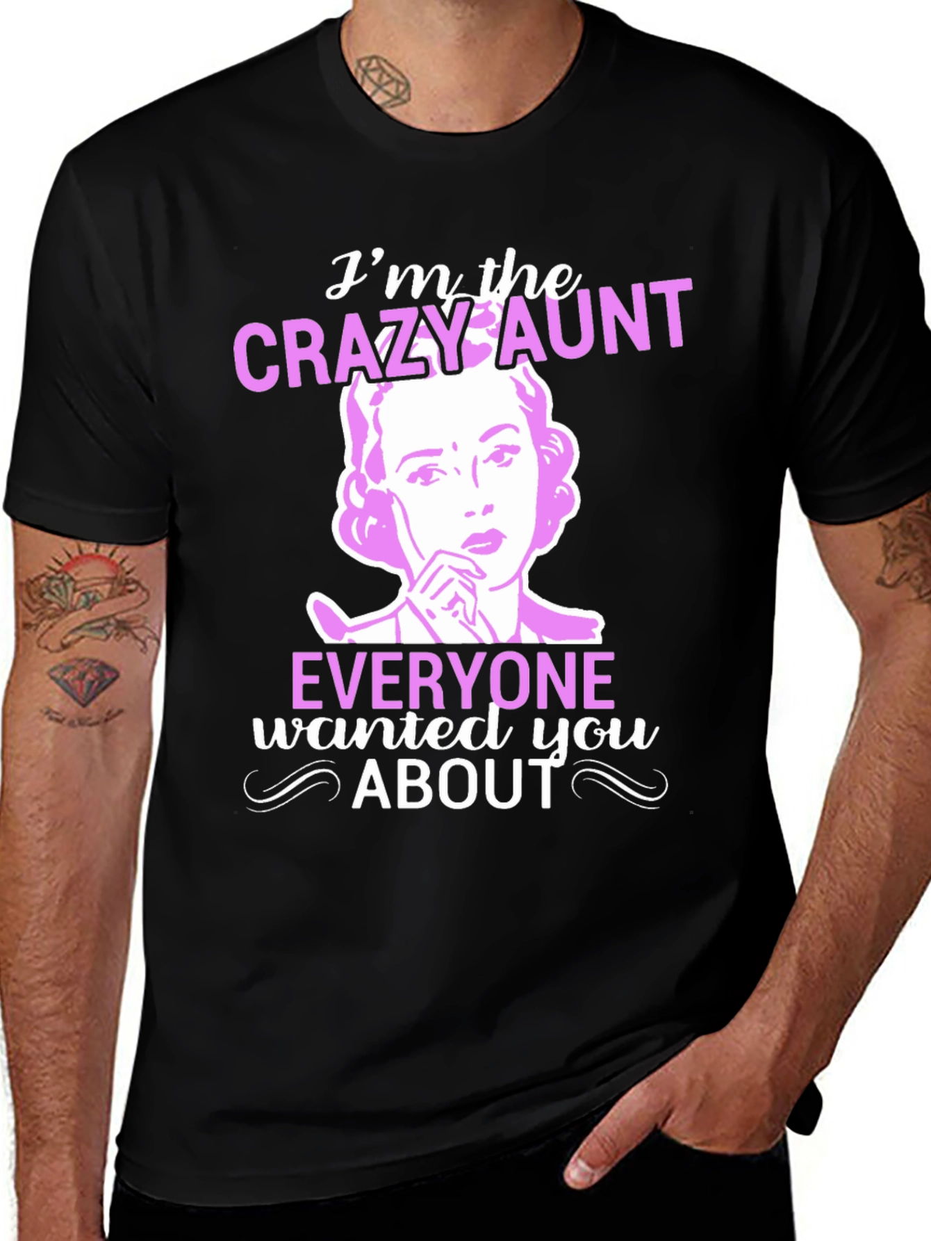 Variant 6 of Crazy Aunt T-Shirt - Novelty Graphic Tee