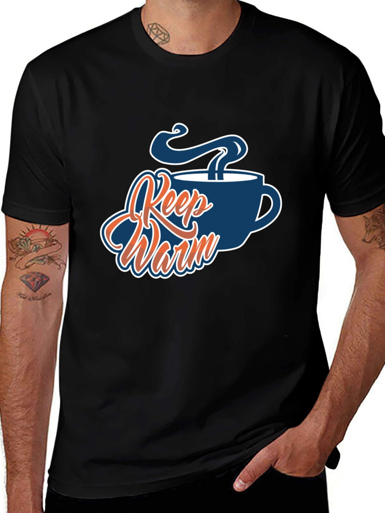 Variant 10 of Keep Warm Coffee Cup Graphic Tee