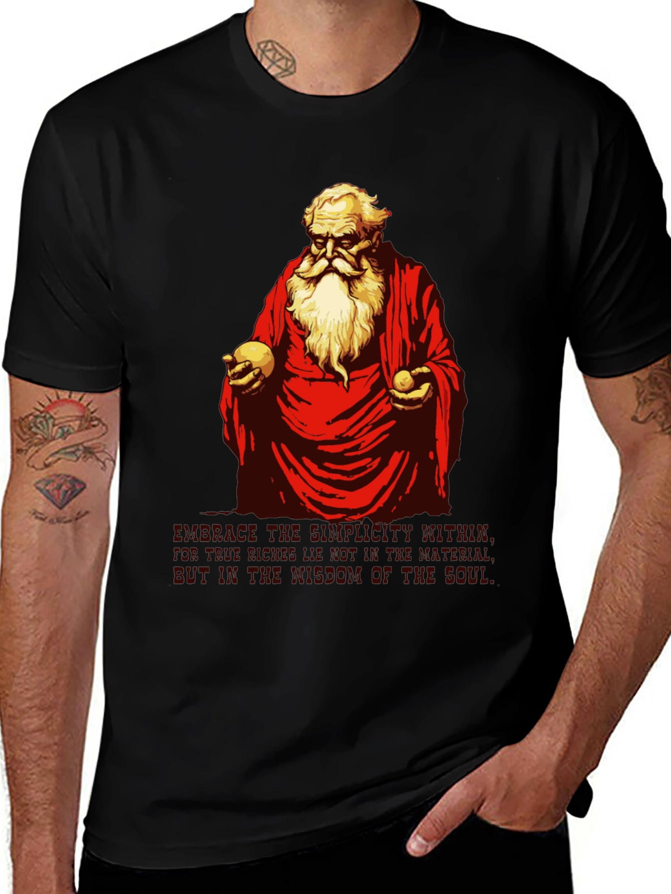 Variant 9 of Philosopher T-Shirt - Seek the Wisdom Within