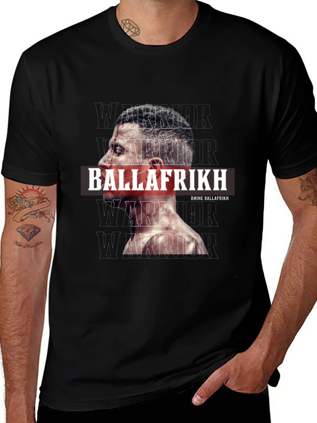 Variant 11 of Amine Ballafrikh Warrior Graphic T-Shirt