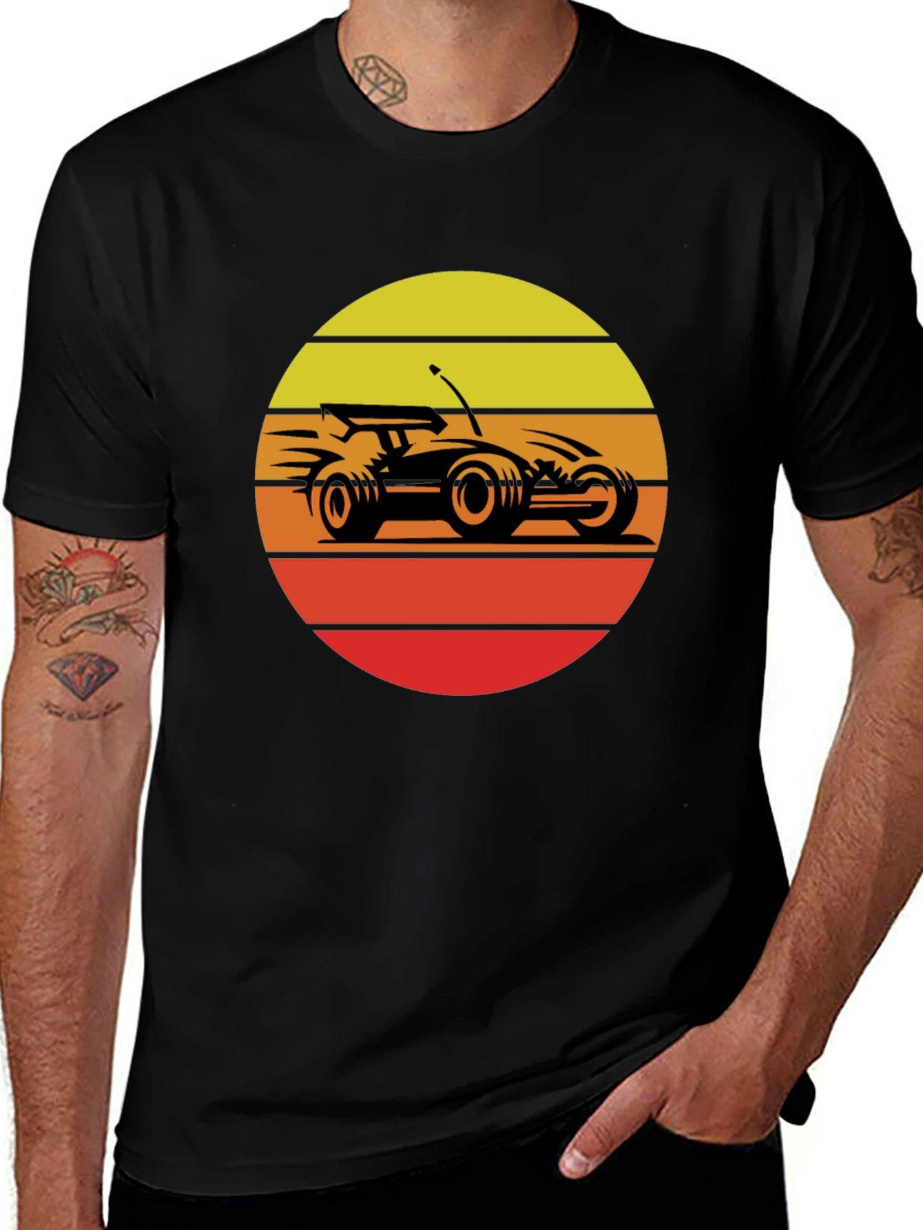 Variant 27 of Retro RC Car Sunset Graphic T-Shirt