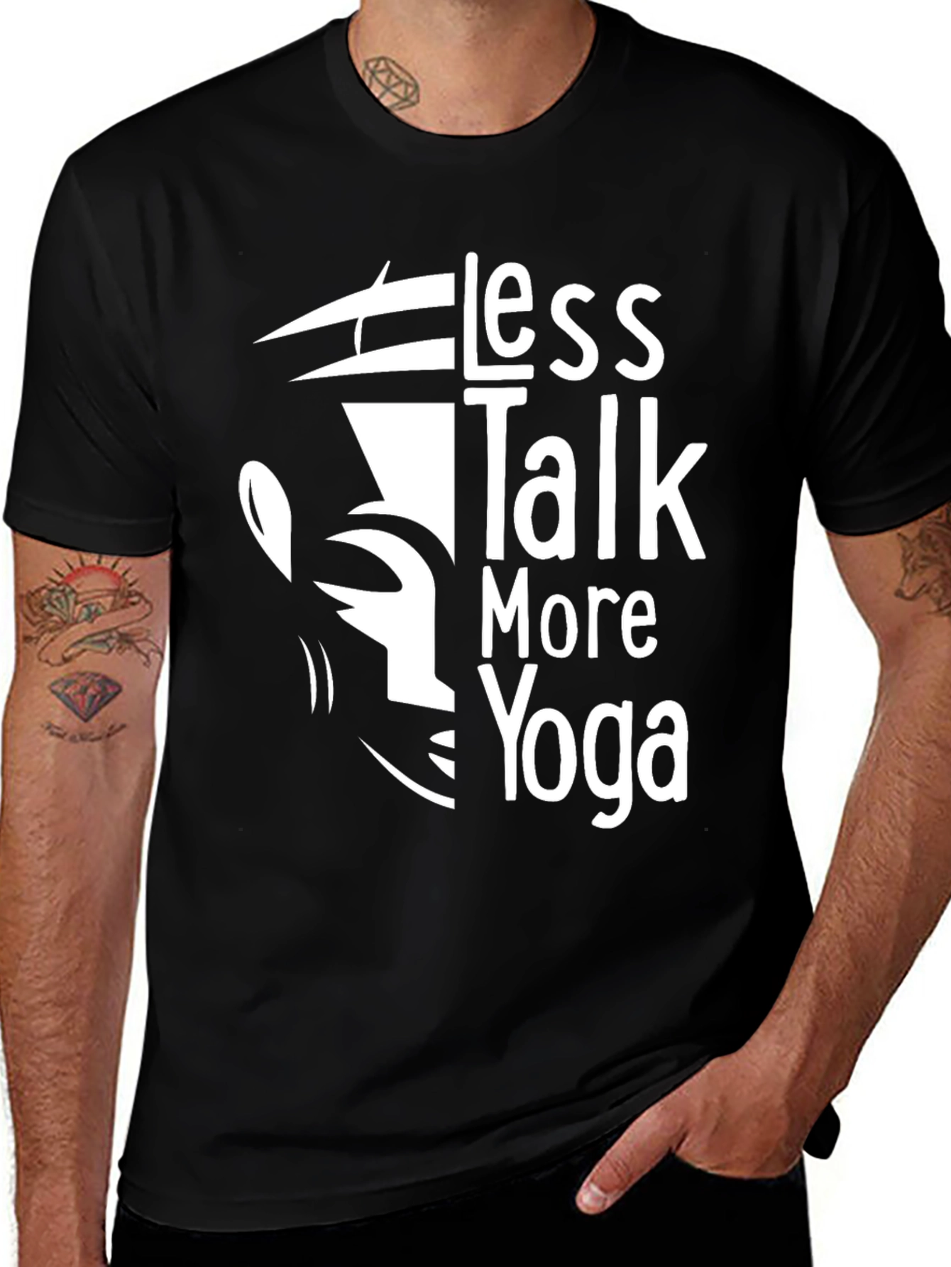 Variant 10 of Less Talk More Yoga Graphic Tee