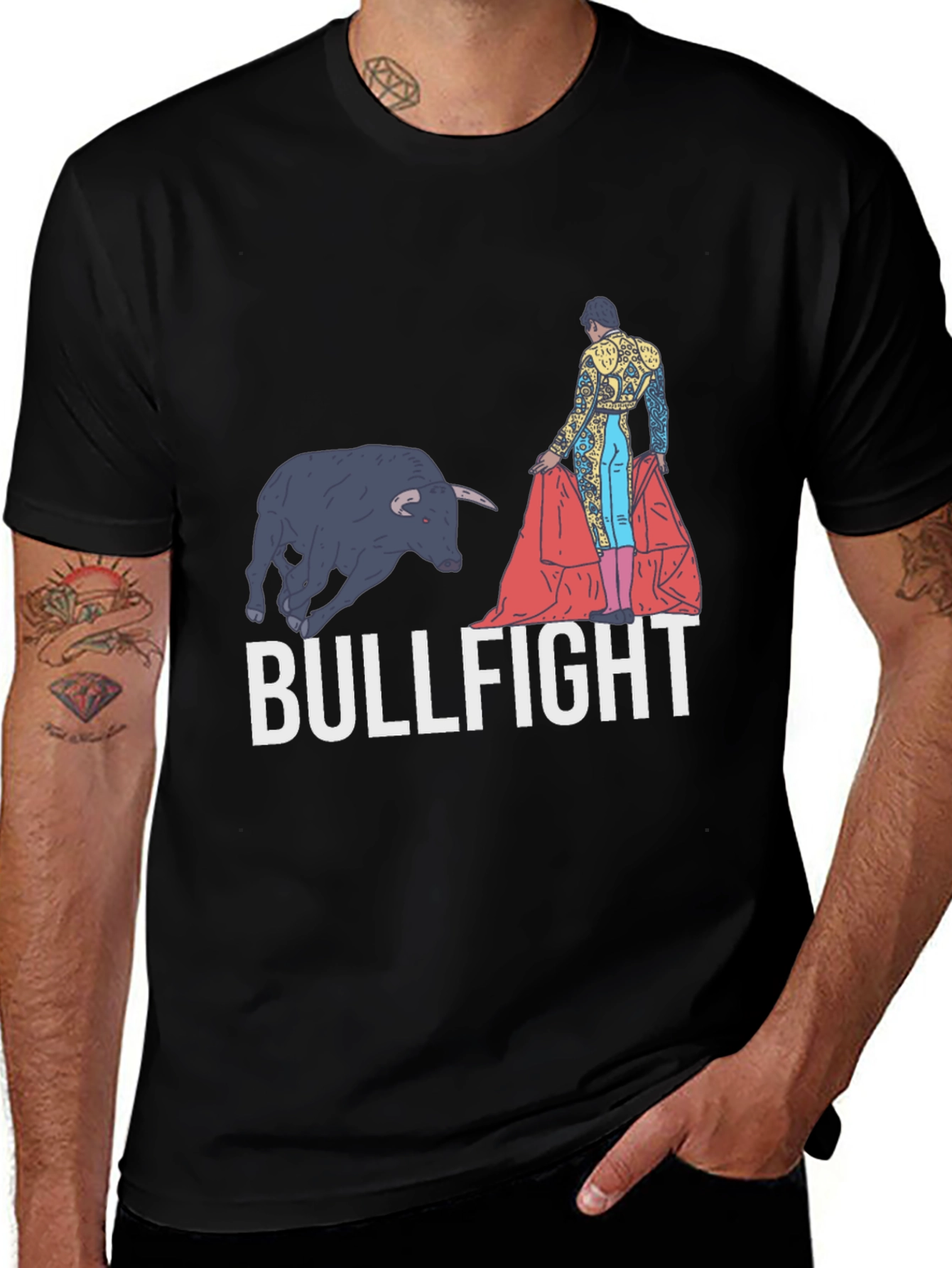 Variant 19 of Bullfight Graphic Tee | Cool & Unique T-Shirt Design