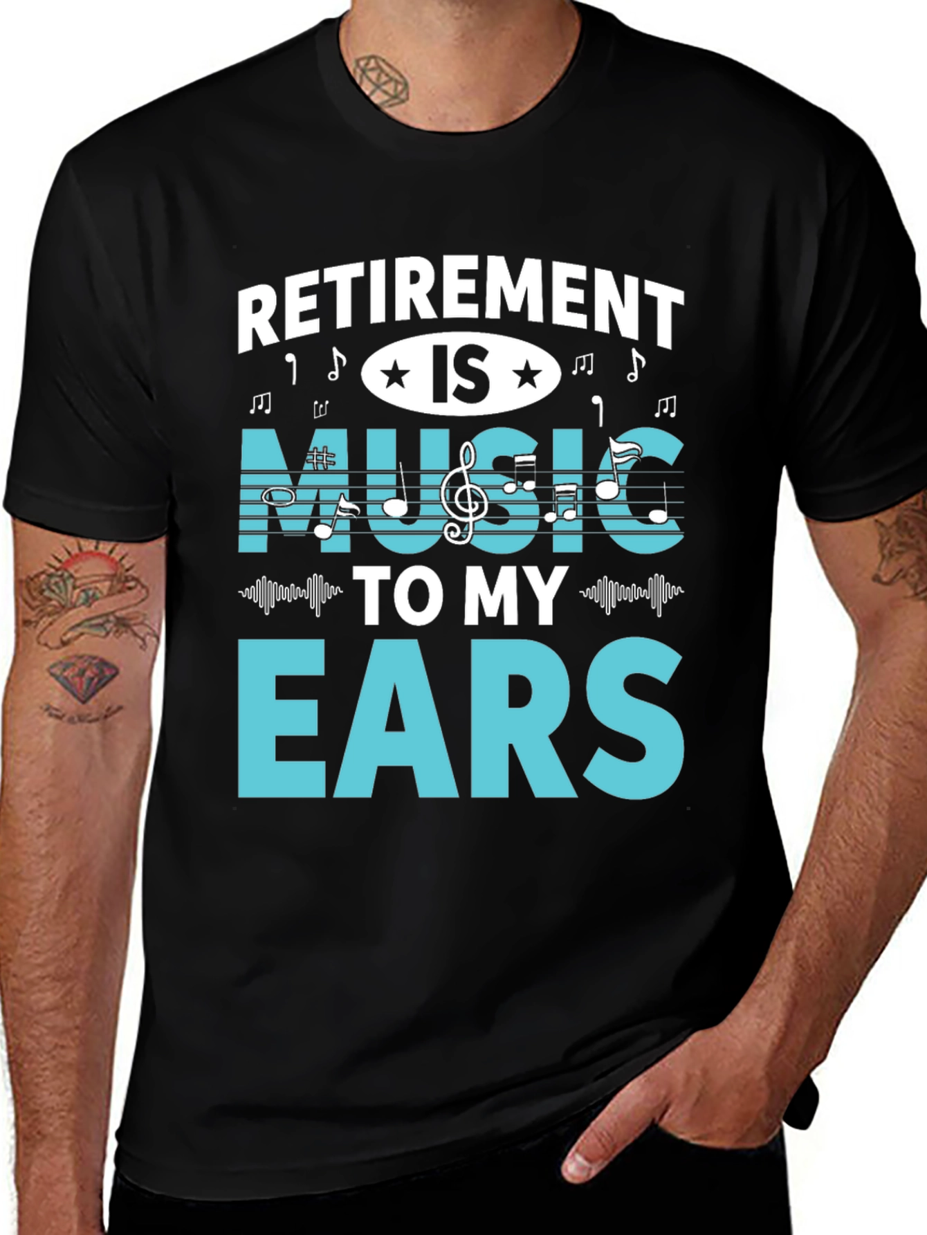 Variant 8 of Retirement is Music to My Ears T-Shirt
