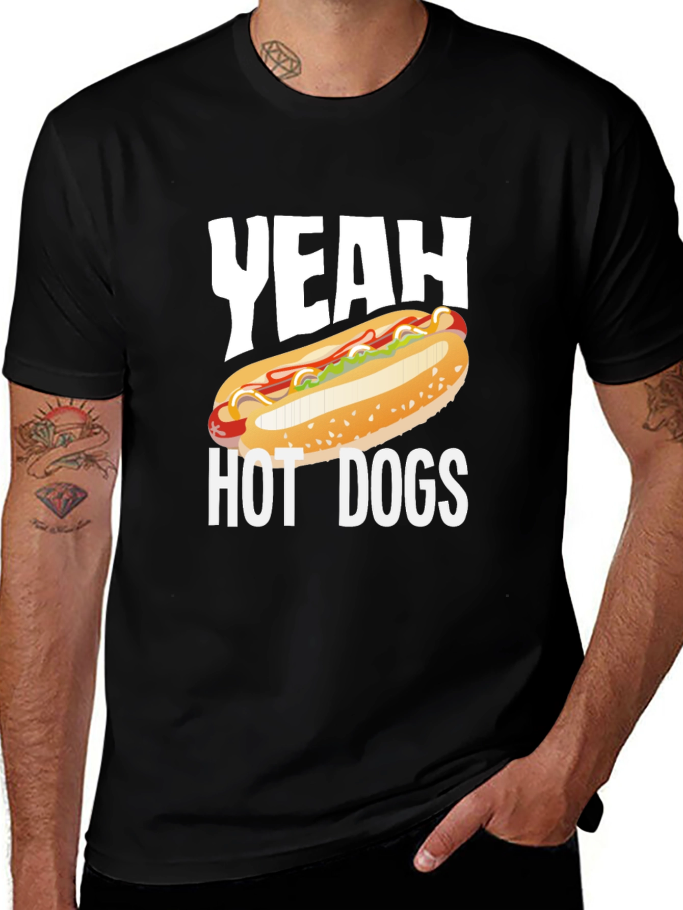 Variant 6 of Yeah Hot Dogs T-Shirt - Funny Graphic Tee