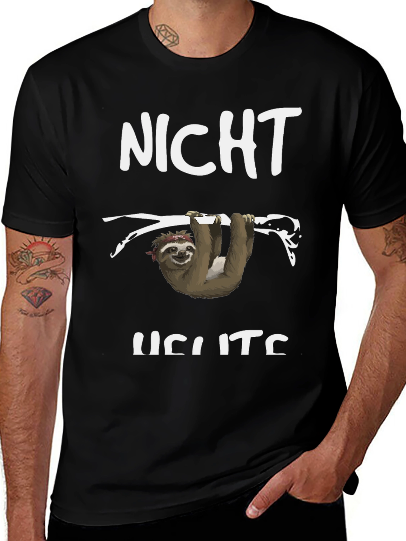 Variant 21 of Funny Sloth T-Shirt - Not Heute
