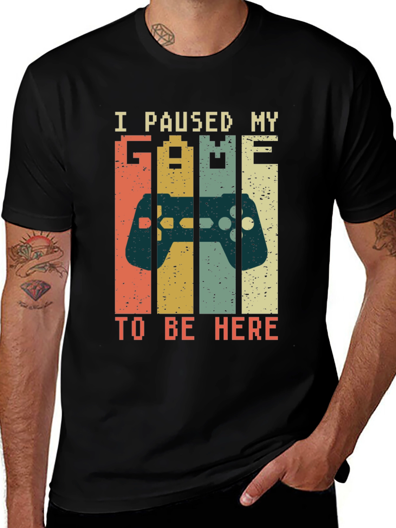 Variant 20 of Gamer T-Shirt - I Paused My Game To Be Here
