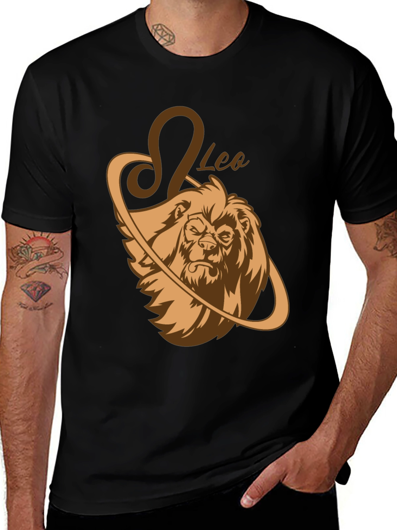 Leo Zodiac T-Shirt - Fierce Lion Graphic Tee