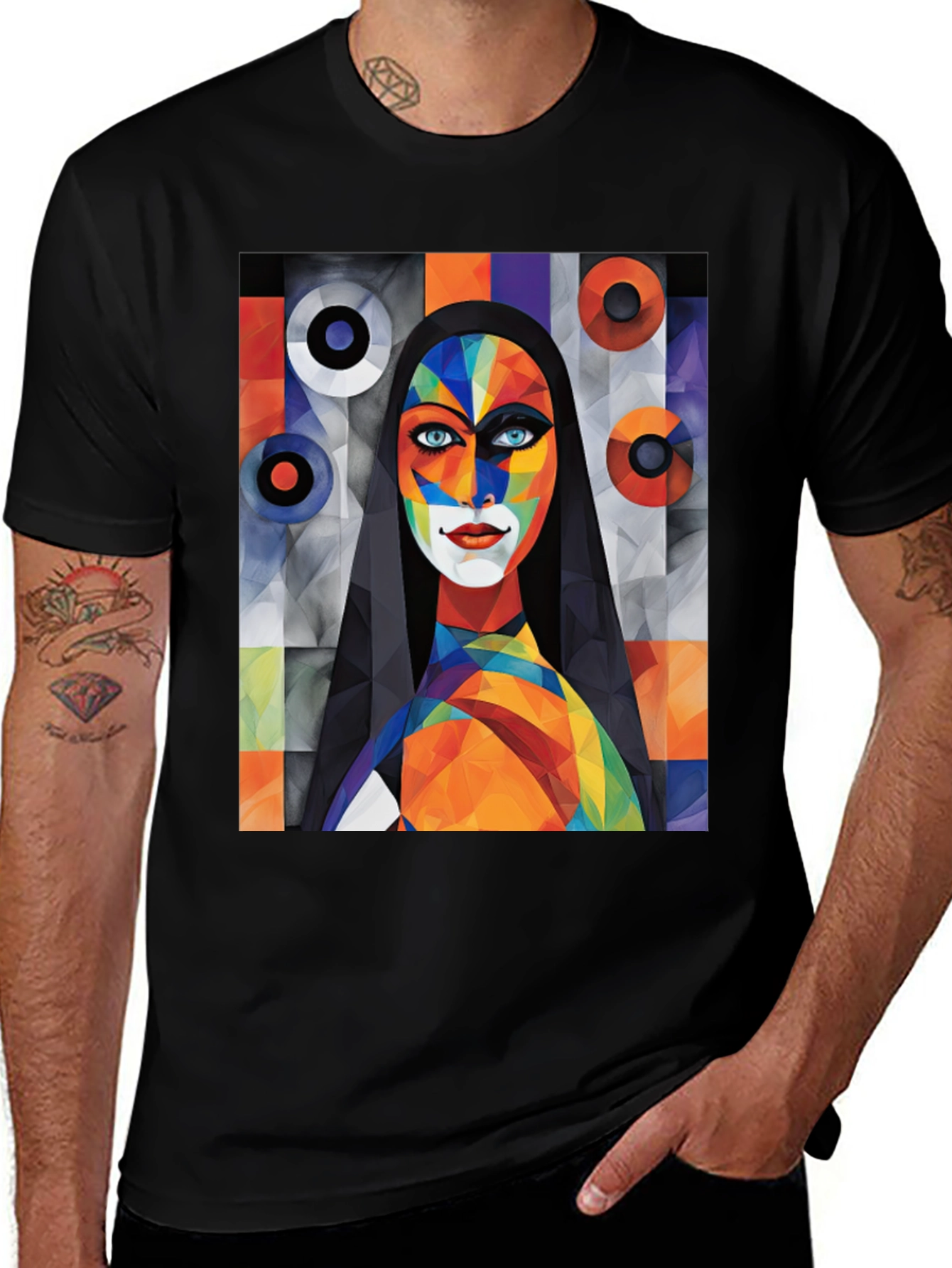 Variant 22 of Abstract Art Graphic Tee - Modern Style