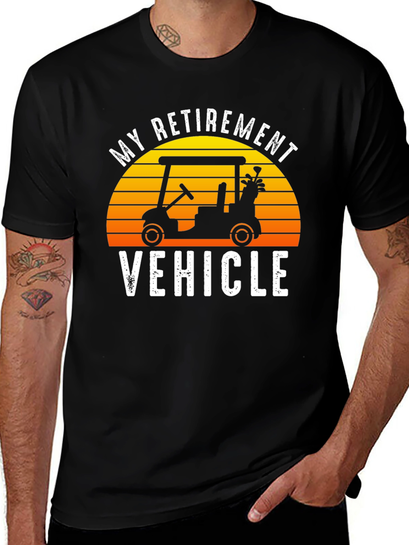 Variant 2 of My Retirement Vehicle Golf Cart T-Shirt