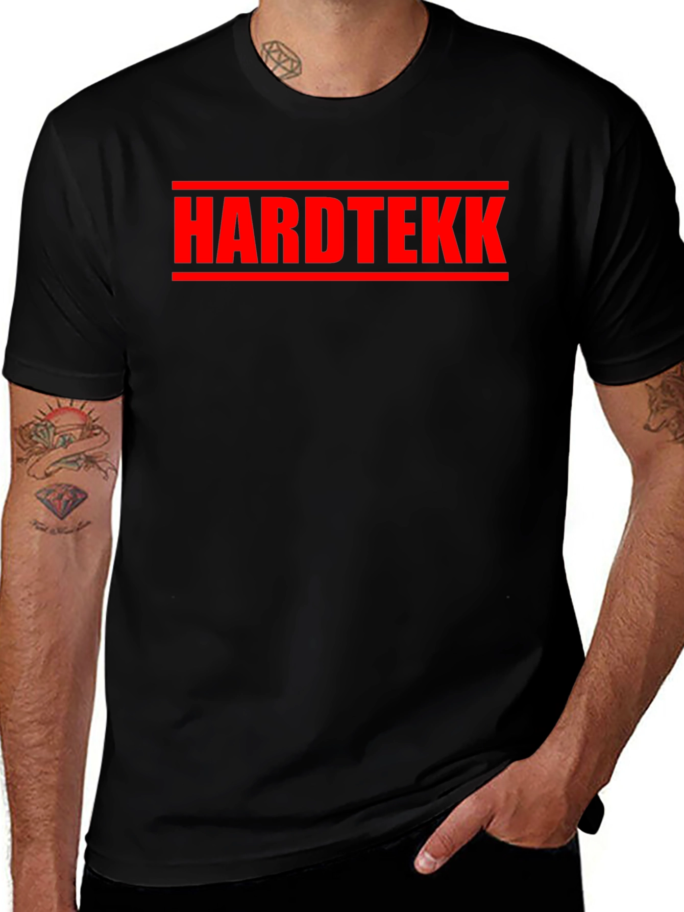 Hardtekk T-Shirt - Black Graphic Tee