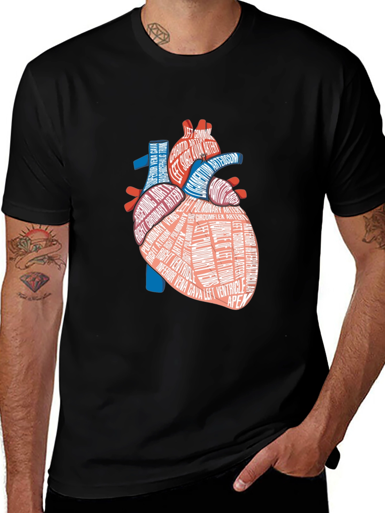 Variant 12 of Anatomical Heart T-Shirt