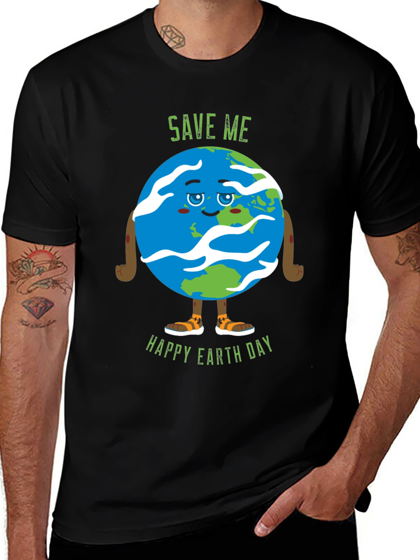 Save Me Happy Earth Day Graphic Tee