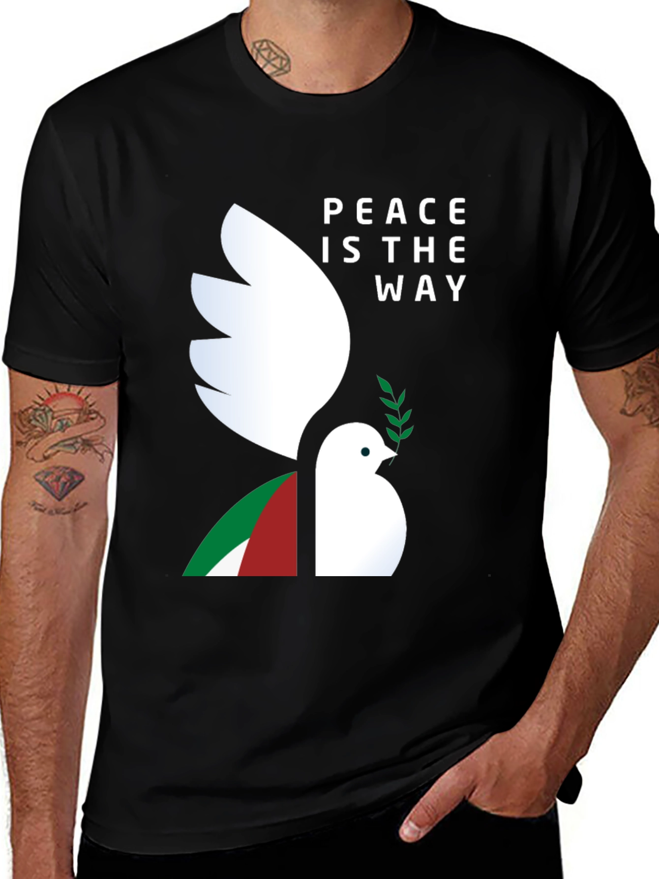 Variant 10 of Peace Dove Graphic T-Shirt - Trendy & Meaningful!