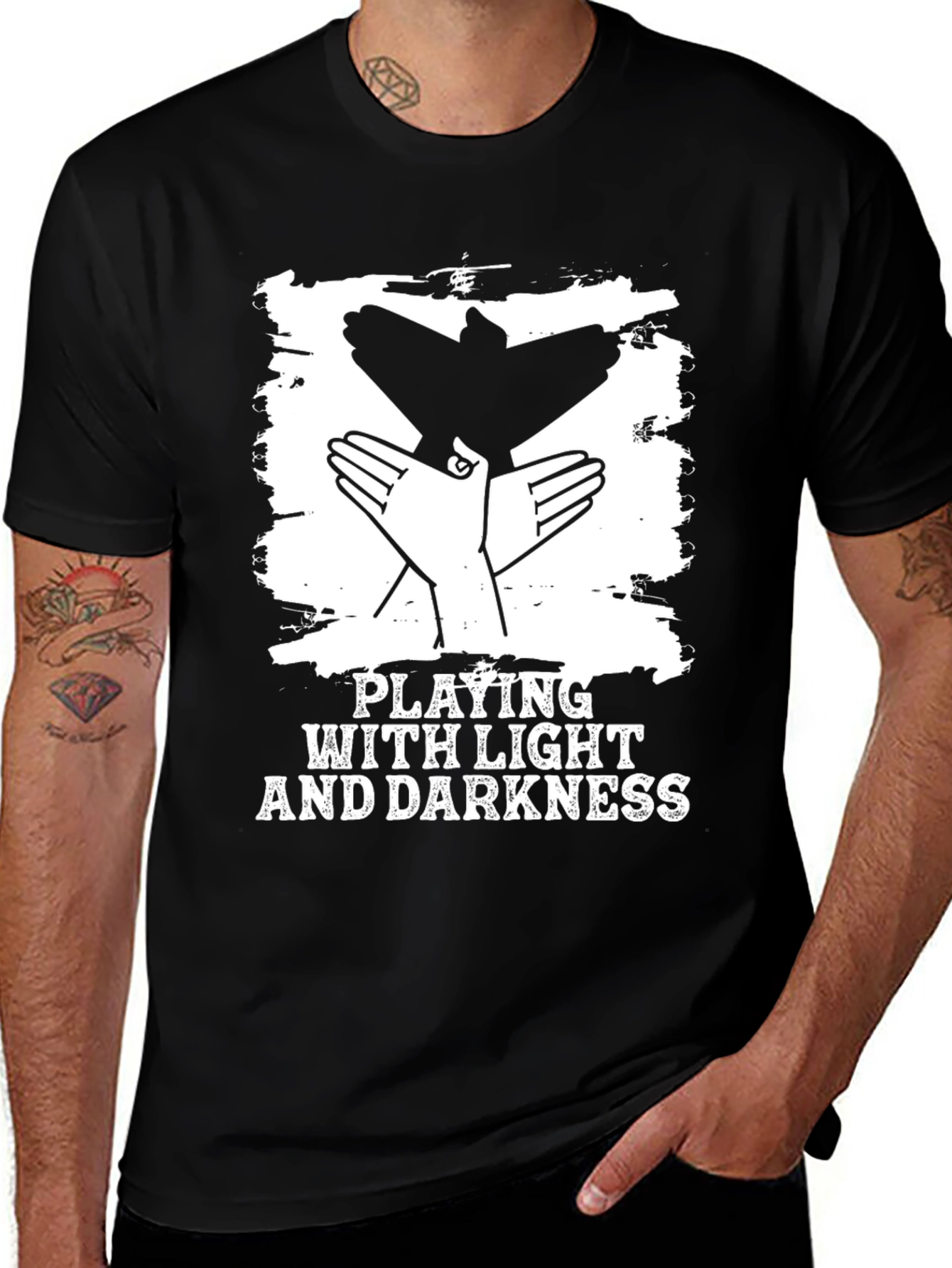 Variant 5 of Shadow Puppet T-Shirt - Playing with Light and Darkness