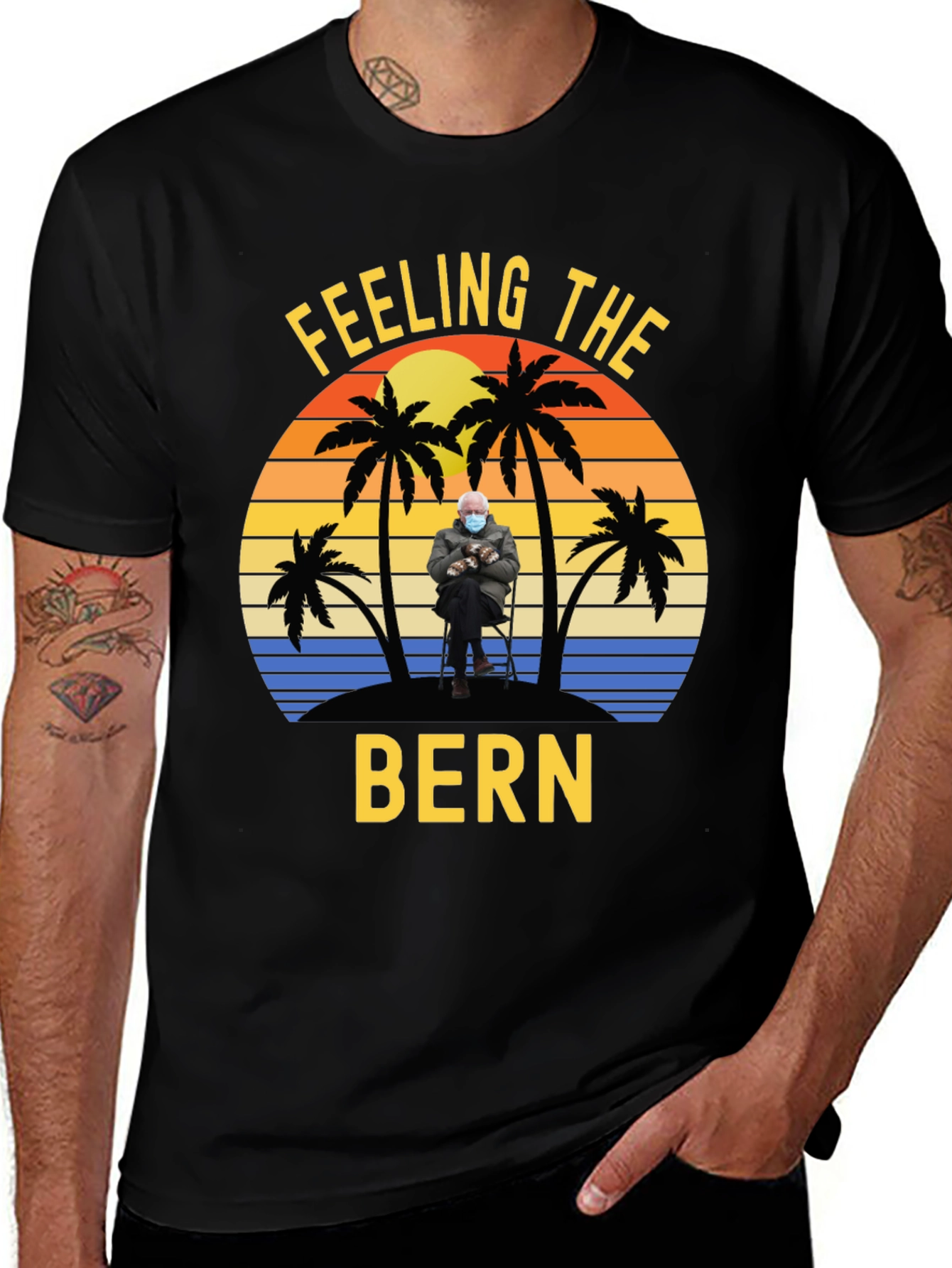 Feeling the Bern T-Shirt - Beach Sunset Design
