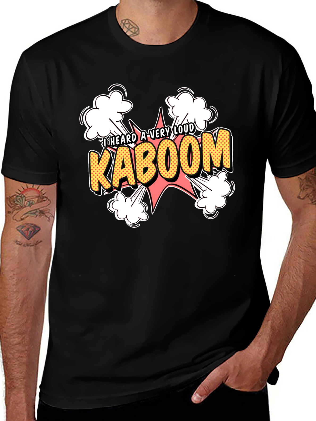 Variant 20 of Kaboom Graphic Tee - Loud Explosion Design