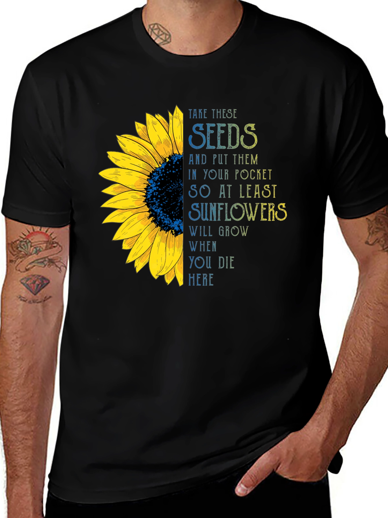Sunflower Seeds Ukraine T-Shirt - Stand with Ukraine