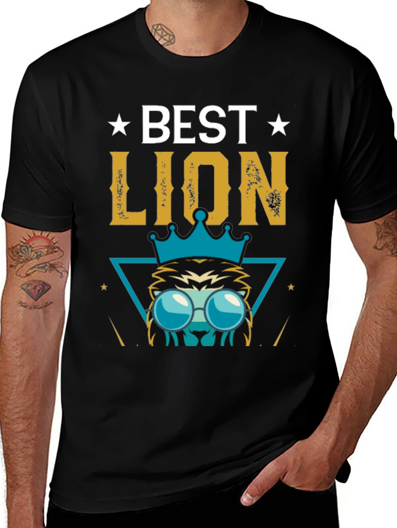 Variant 17 of Best Lion Graphic Tee - Stylish & Fun Design