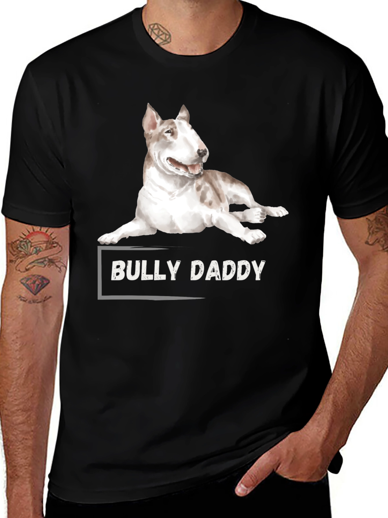 Bully Daddy Graphic Tee - Dog Lover's Shirt