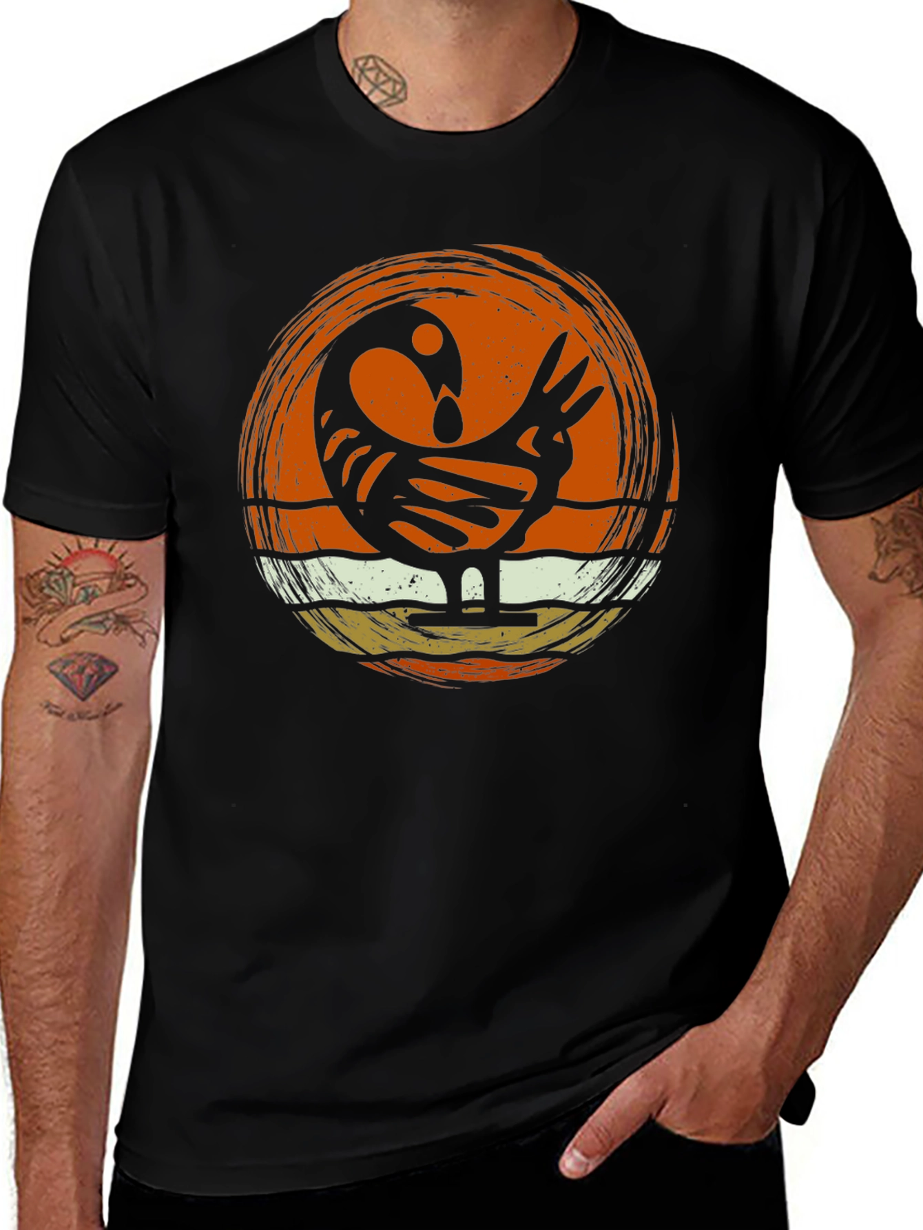 Sankofa Bird Graphic Tee - Afrocentric Design