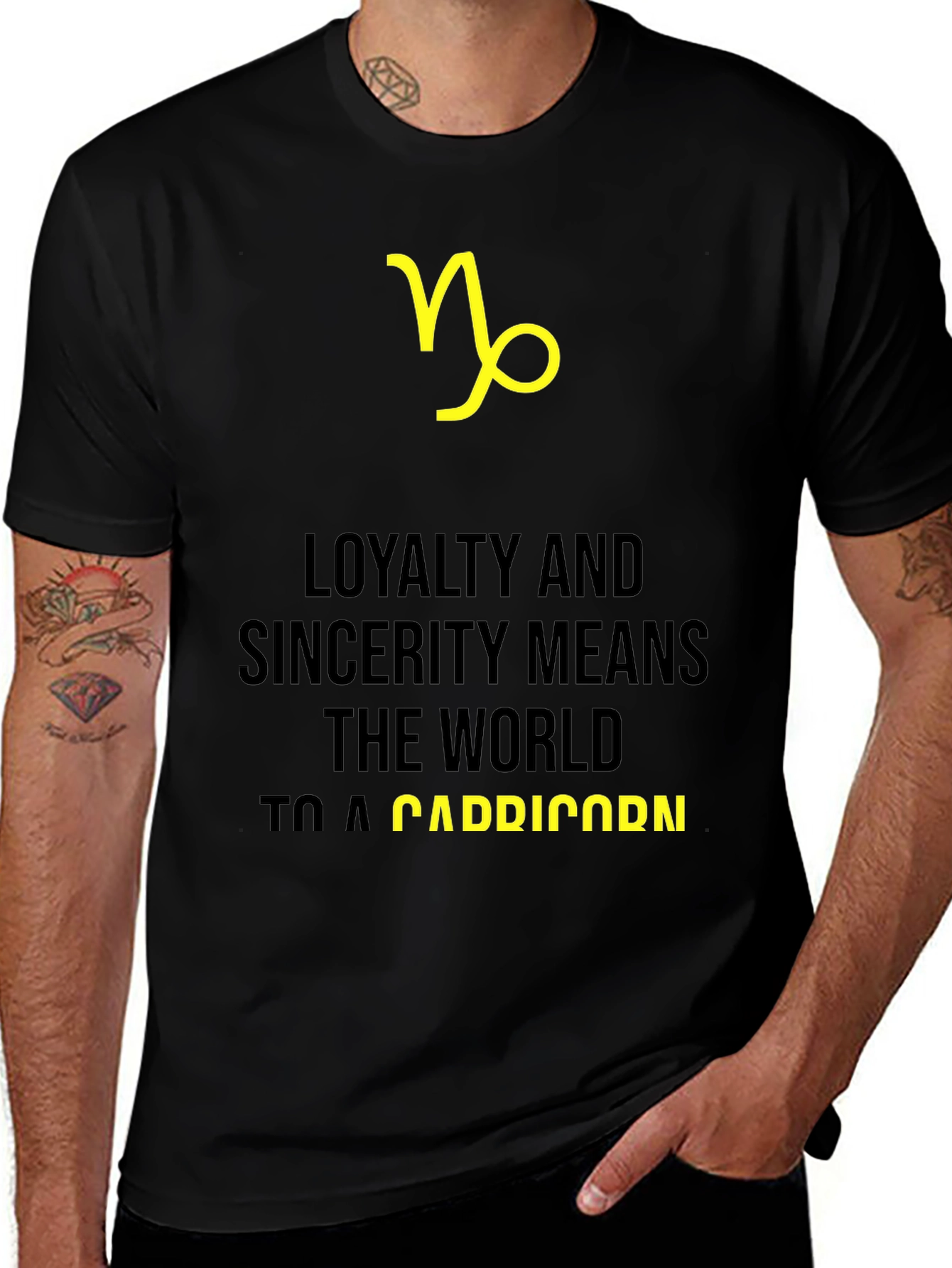 Capricorn Zodiac Sign T-Shirt - Loyalty and Sincerity