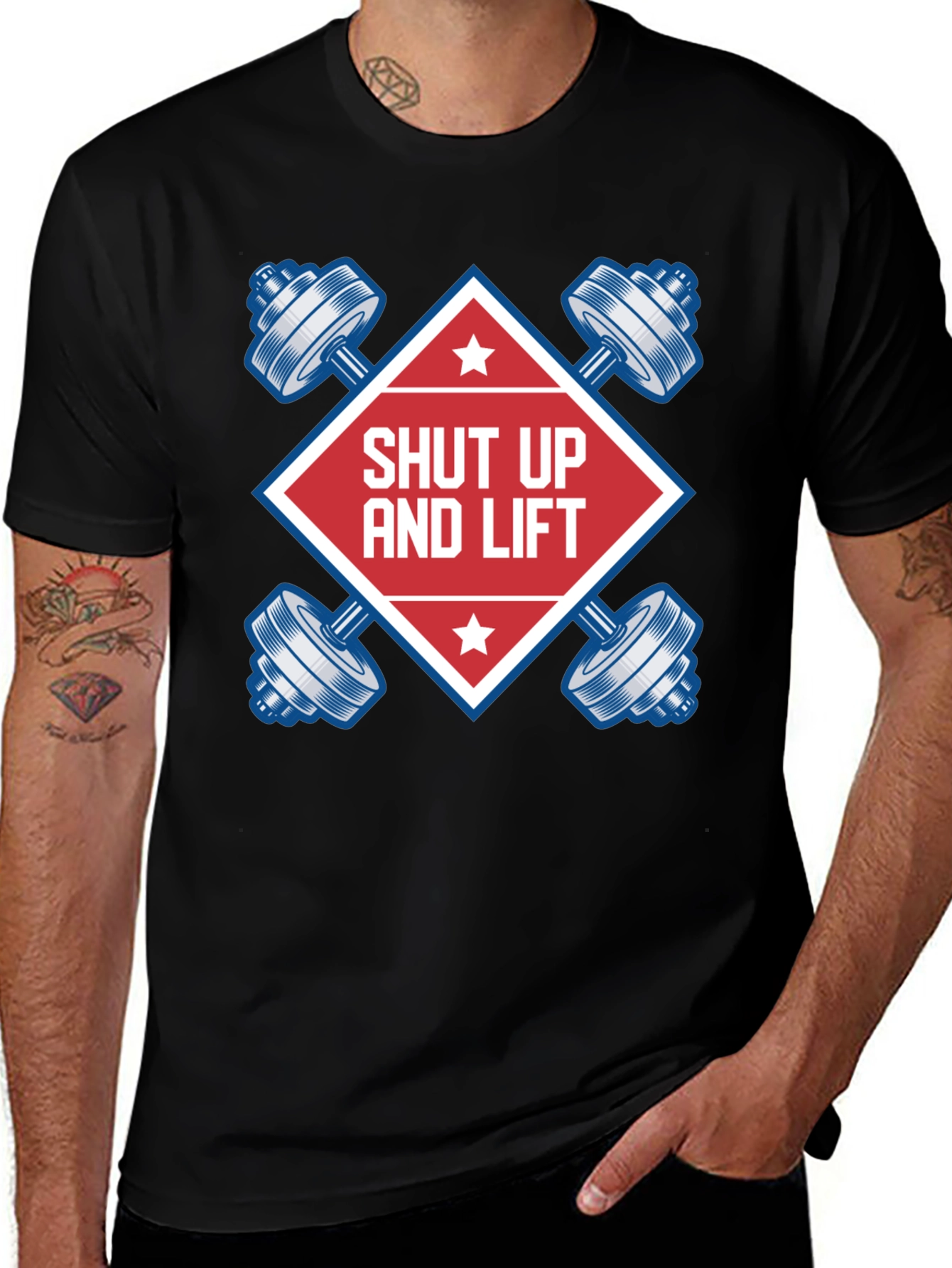 Variant 18 of Shut Up and Lift Black T-Shirt