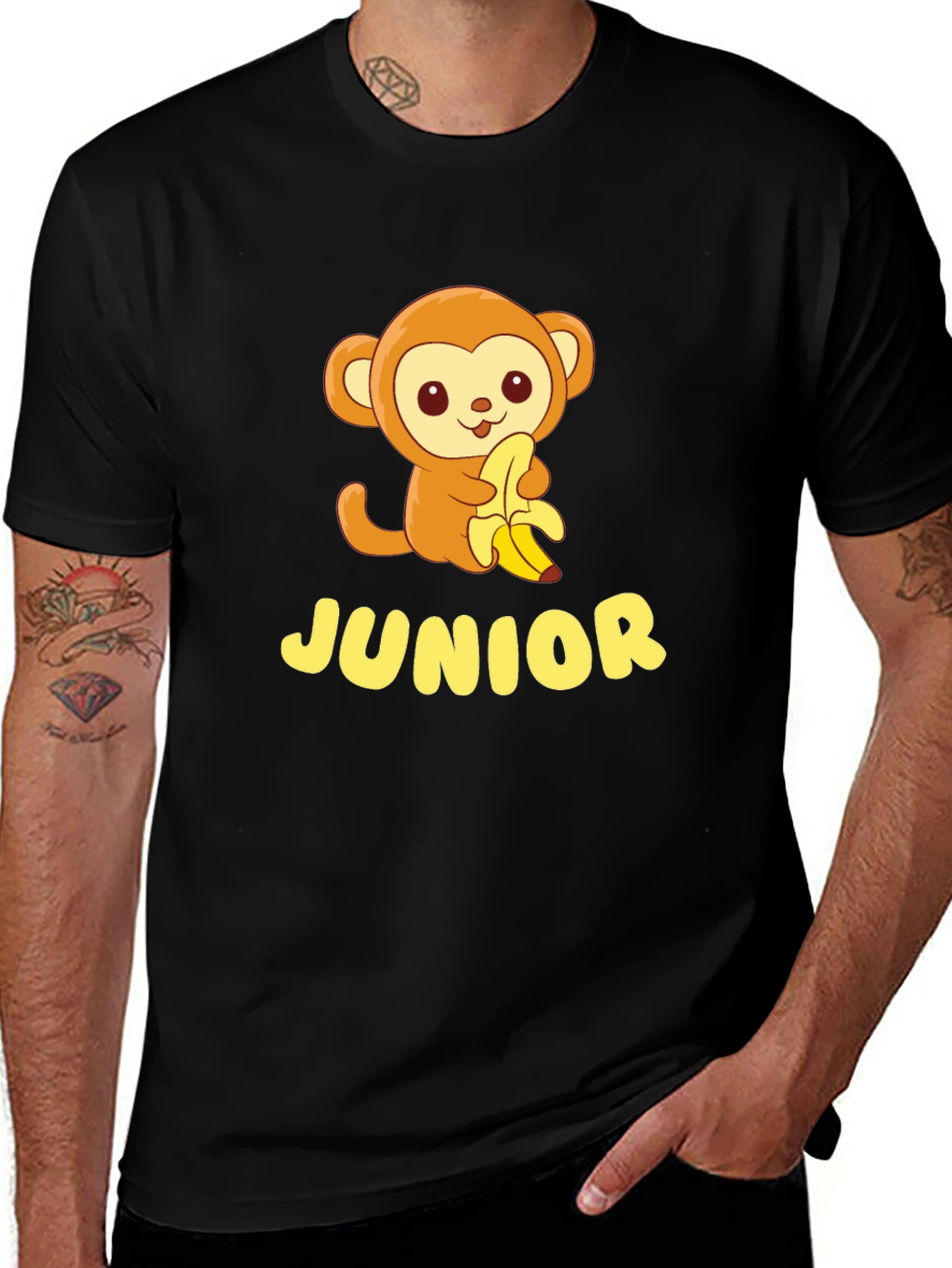 Variant 11 of Junior Monkey Banana Graphic T-Shirt