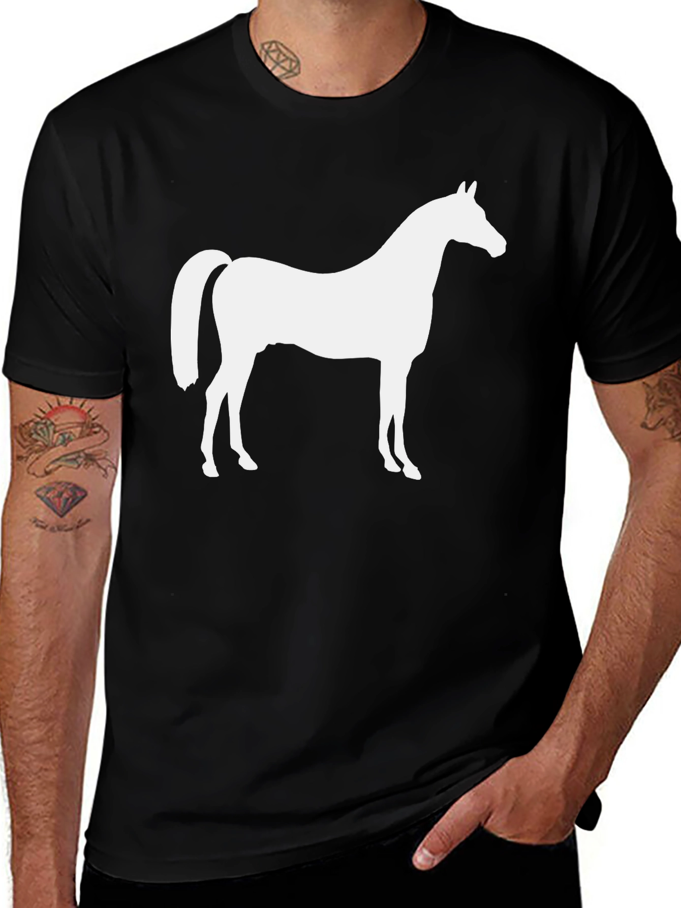 Variant 17 of Horse Silhouette T-Shirt