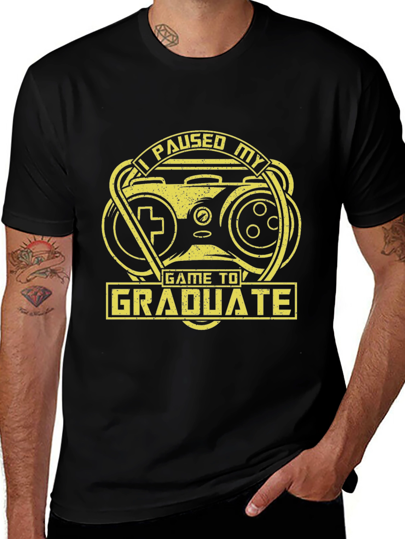 Variant 11 of Funny Graduation Gamer T-Shirt - I Paused My Game to Graduate