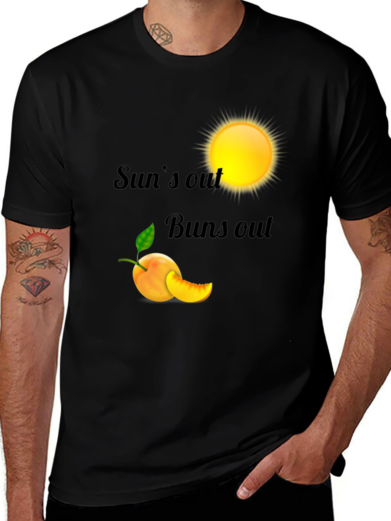 Variant 12 of Sun's Out Buns Out Graphic T-Shirt