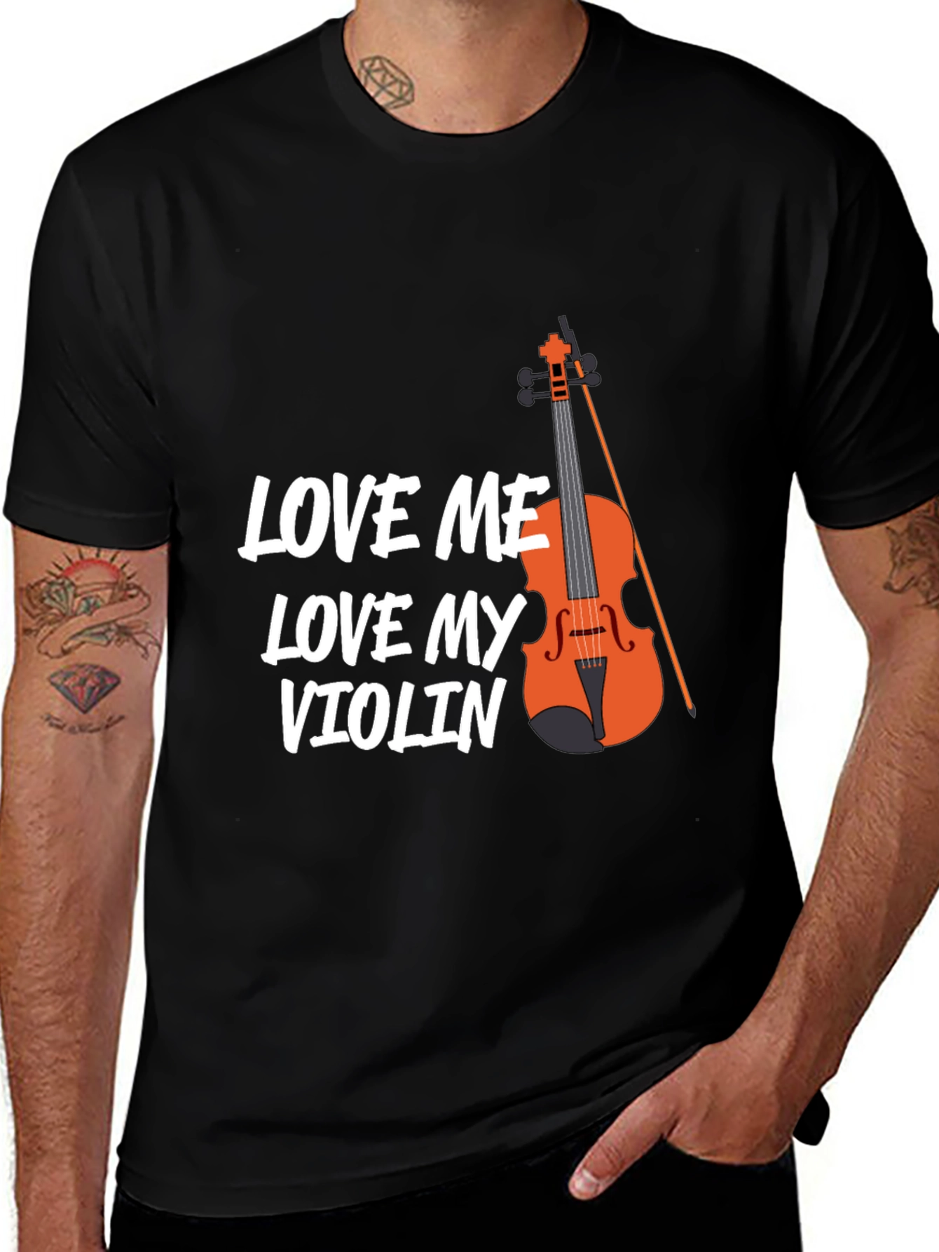 Variant 23 of Love Me Love My Violin T-Shirt - Musician Tee