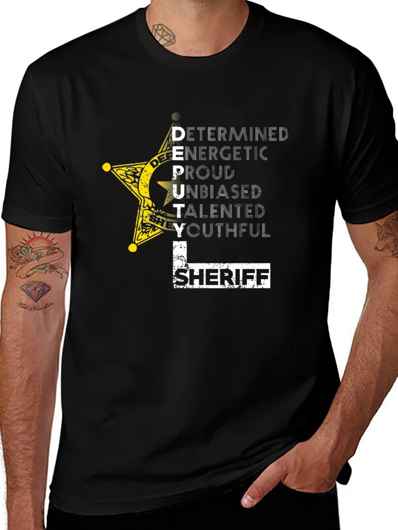 Deputy Sheriff Graphic T-Shirt - Law Enforcement Pride