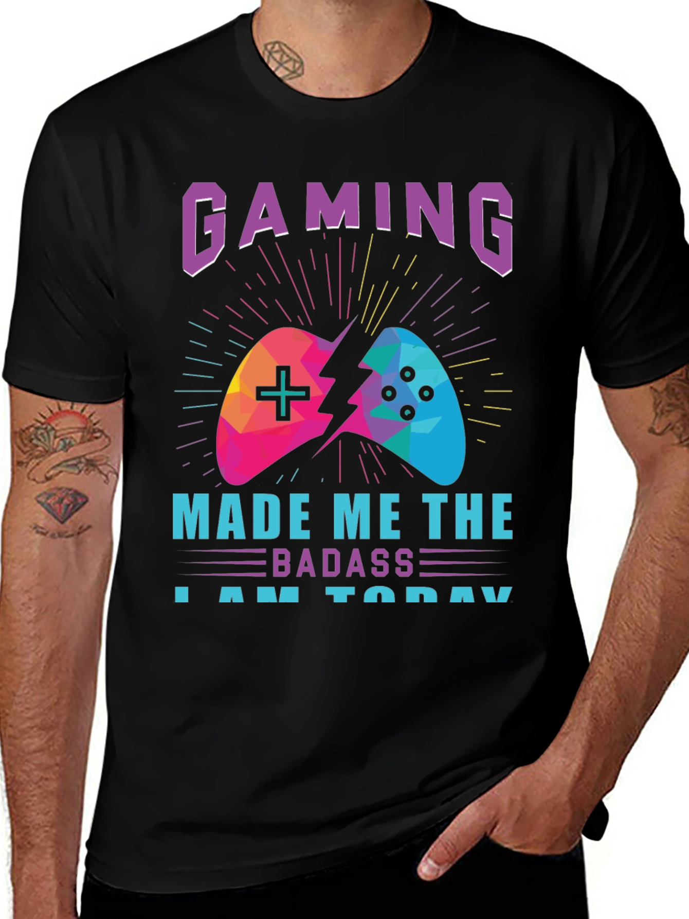 Variant 2 of Gaming Badass T-Shirt