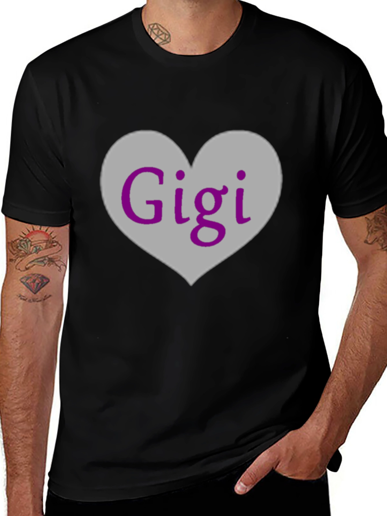 Gigi Heart T-Shirt - Love Gigi Tee - Gift for Grandmothers
