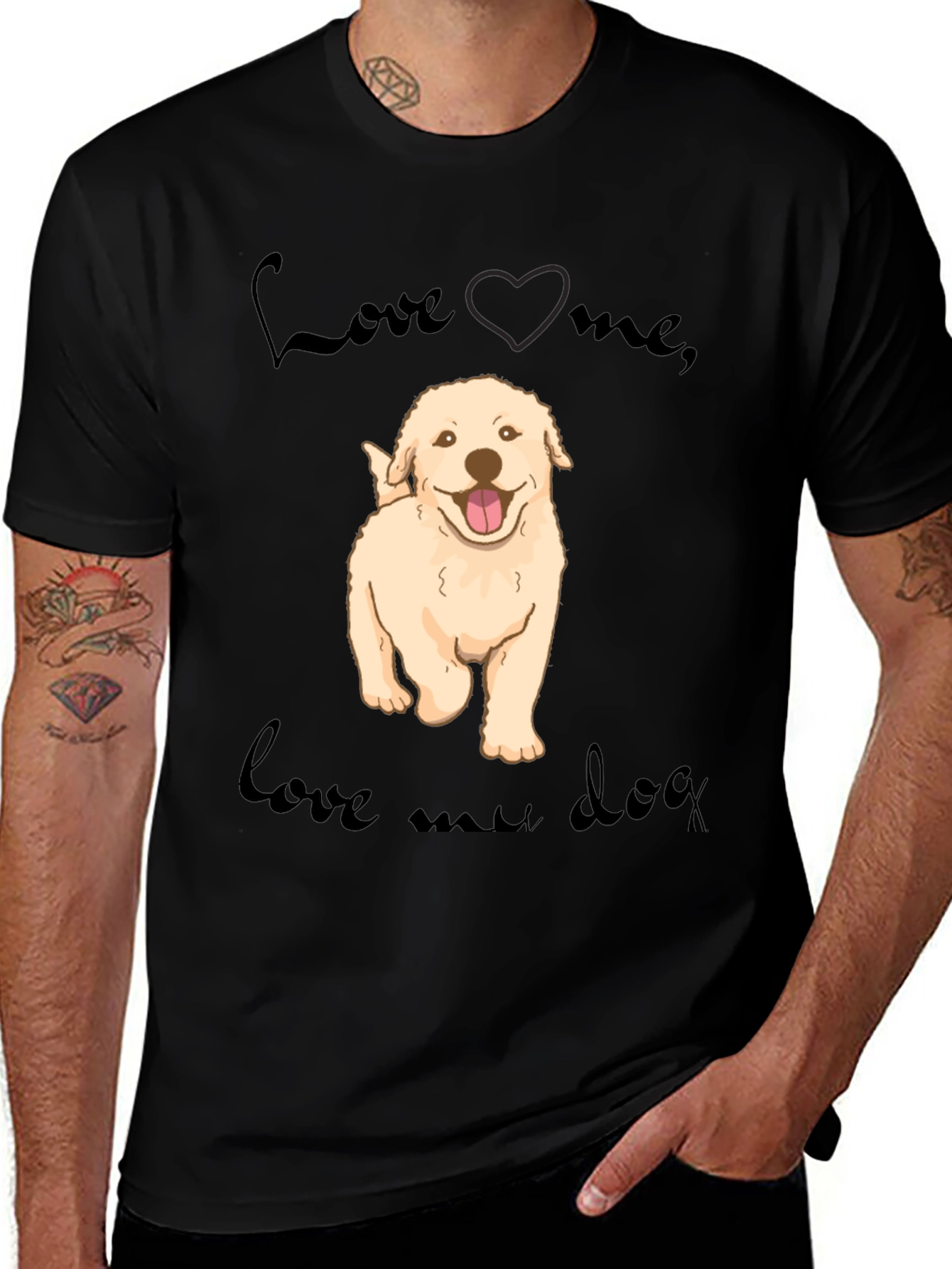 Variant 7 of Love Me Love My Dog Graphic Tee
