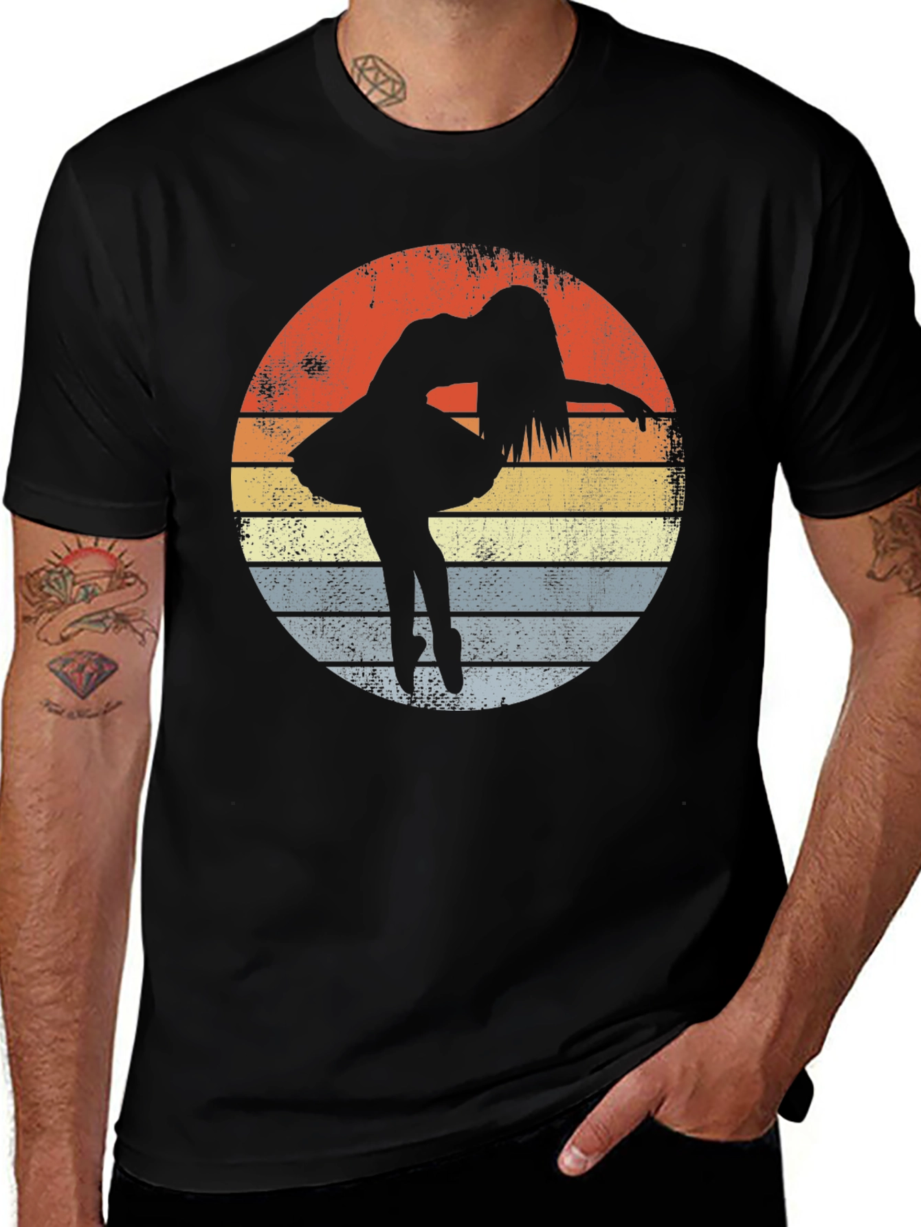 Variant 18 of Vintage Ballerina Sunset Graphic T-Shirt